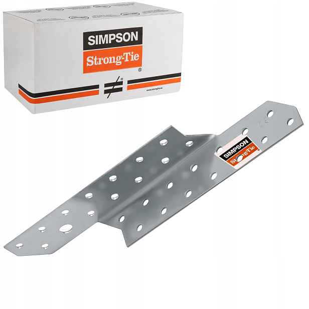 Krokvové tesařské spojky 210 mm 2 mm 100 ks Levé Simpson SPF210L