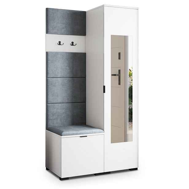 MASSENO MODERNÍ PŘEDSÍŇOVÁ SESTAVA VIRA, 95/181/51 cm, bílá
