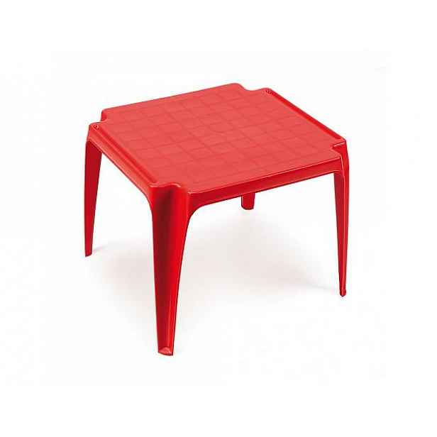 Dětský plastový stolek Susi červená