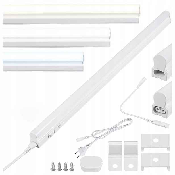 Led podlinkové svítidlo 5W 30cm 550lm, sada 5 ks, 3 barvy světla