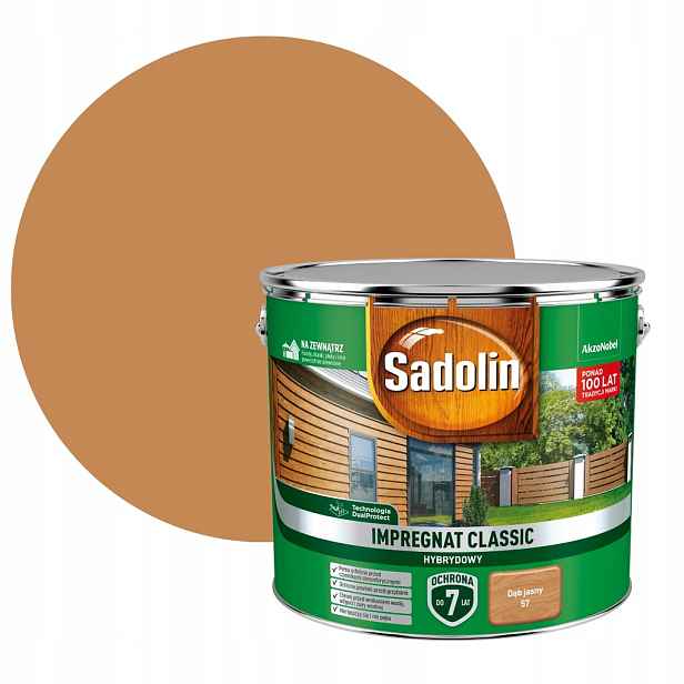 Sadolin Classic Hybridní Impregnace Na Dřevo 9L Světlý Dub