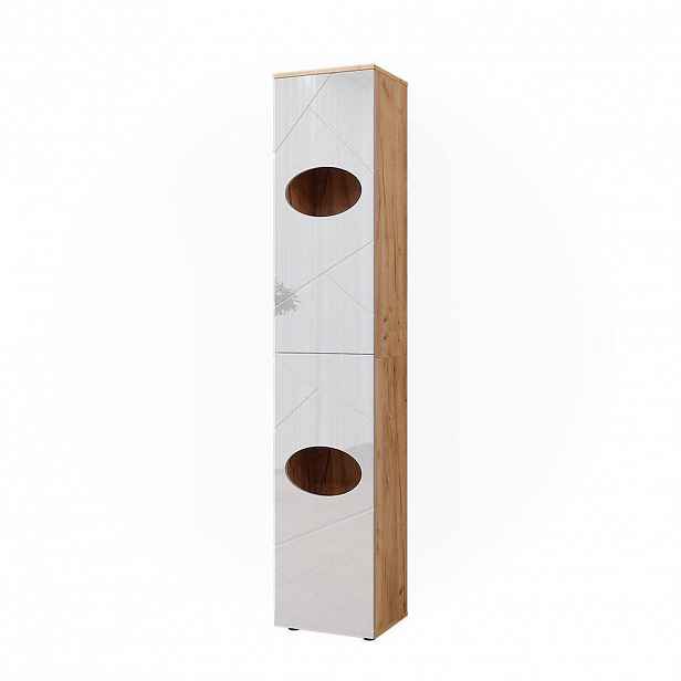 Vicco VANITY UNIT Irma Bílý vysoký lesk/zlatý dub power 37.2 x 192 cm