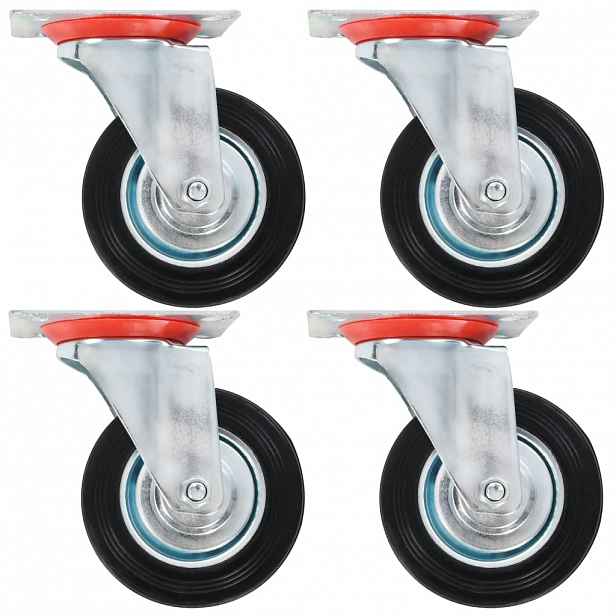 vidaXL Otočná kolečka 4 ks 100 mm