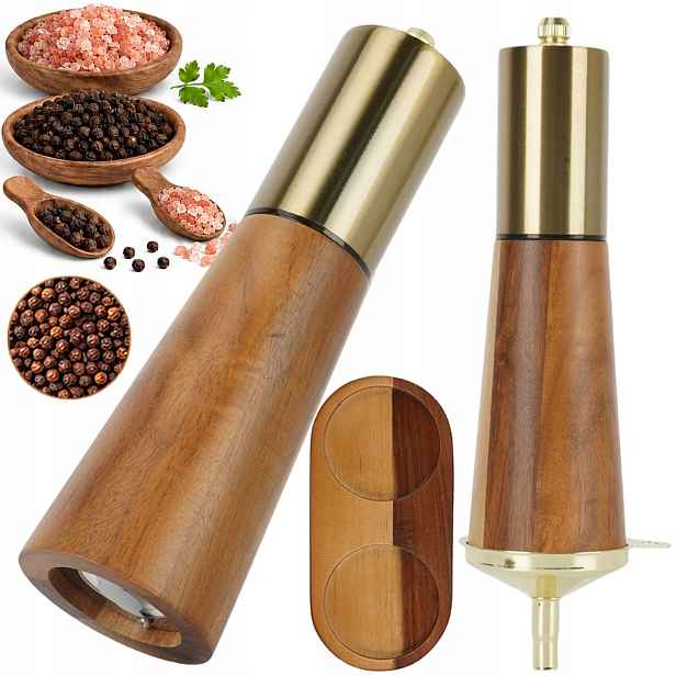Mlýnek Na Sůl A Pepř, Dřevěné Mlýnky Na Mletí Koření, Ergonomický