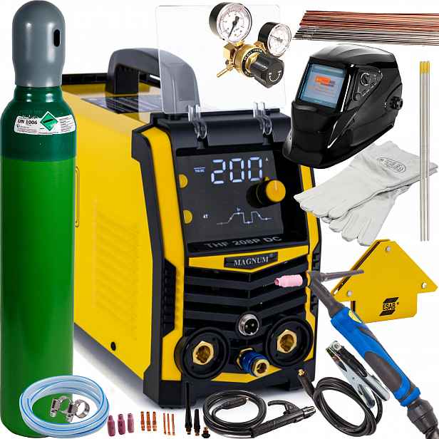 Svařovací stroj Magnum Thf 208P DC Tig Hf Puls Mma 200A 230V Igbt SET1