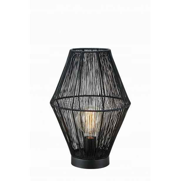 Černá stolní lampa geometrický tvar, závit E27 108666 Markslojd