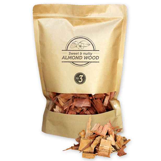 Dřevěné lupínky Smokey Olive Wood z mandlovníku