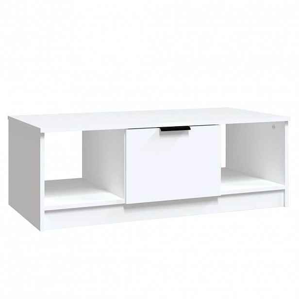 vidaXL Konferenční stolek bílý 102 x 50 x 36 cm kompozitní dřevo