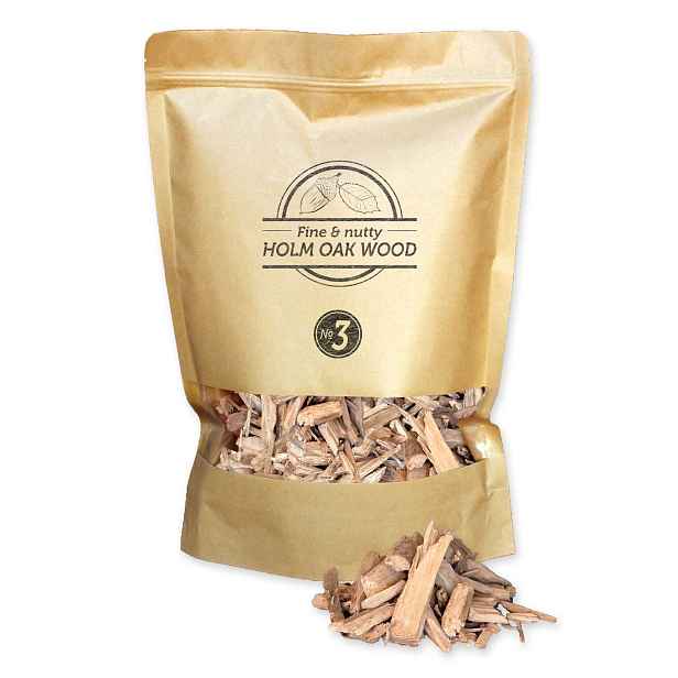 Dřevěné lupínky Smokey Olive Wood z dubu cesmínového
