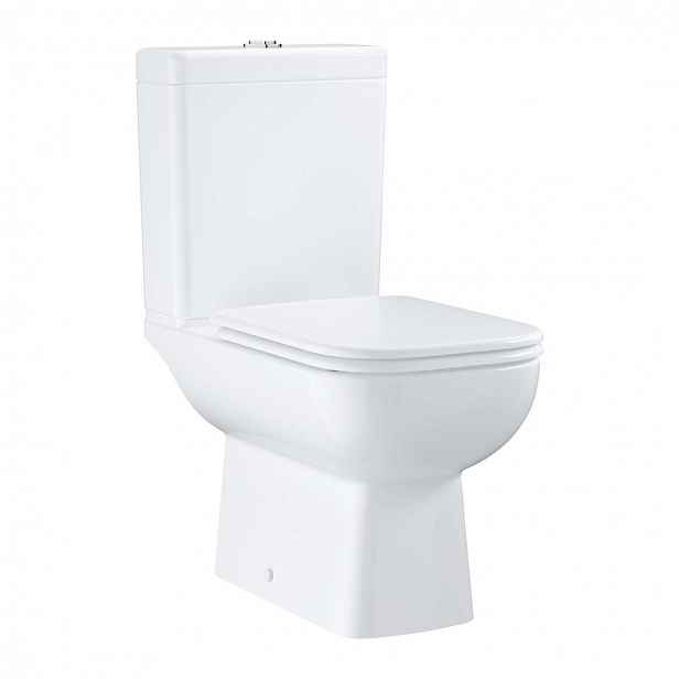 Grohe Start Edge - WC kombi set s nádržkou a sedátkem softclose, rimless, alpská bílá 39951000