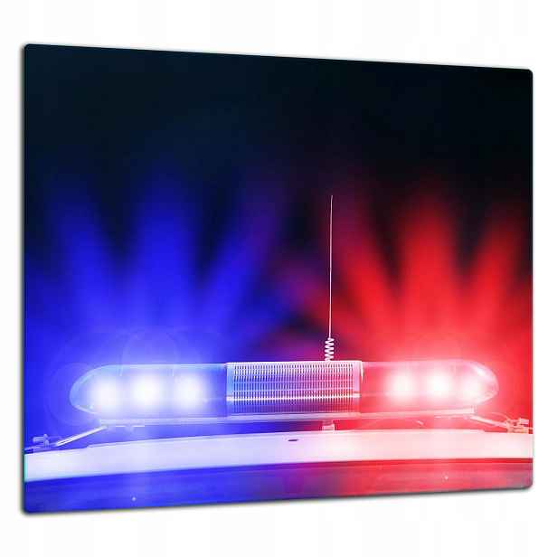 Skleněná Ochranná Deska Panel Lepidlo 65x60 Policie