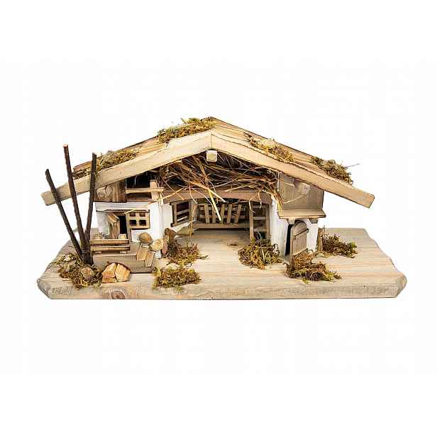 Vánoční Betlém Stáj Dekorace 33x12x14 CM Pro Figurky 3-6 CM