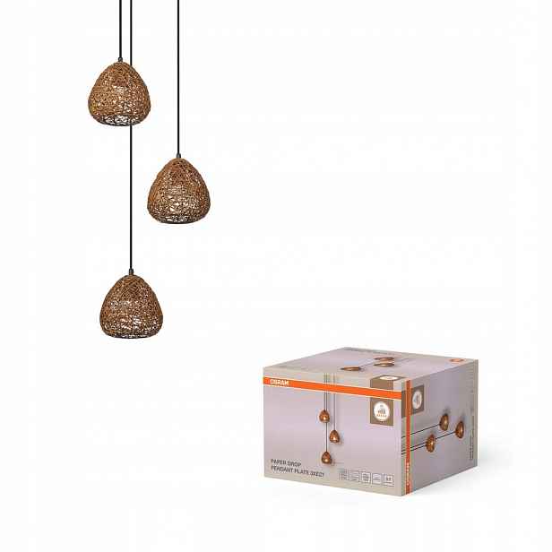Závěsná stropní lampa 3x E27 Dekorativní béžová Decor Osram