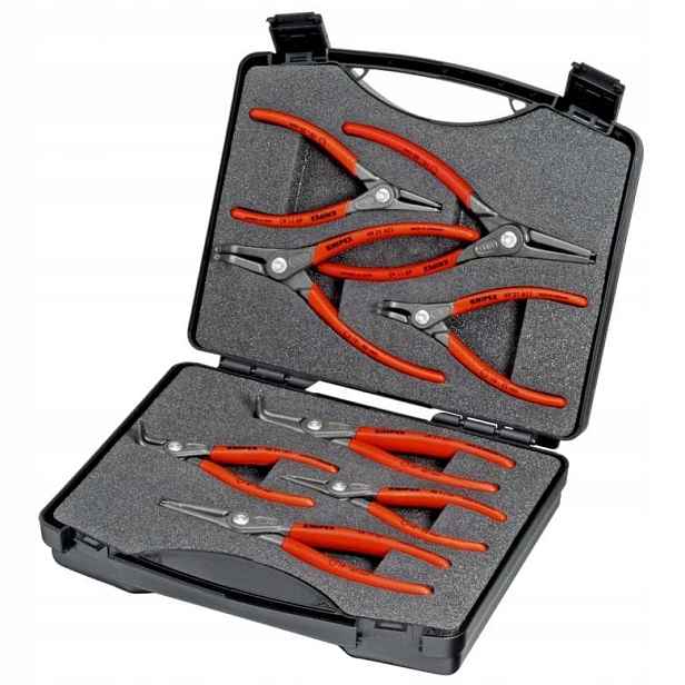 Kleště Na Pojistné Kroužky, 8 Ks Kufrů Knipex