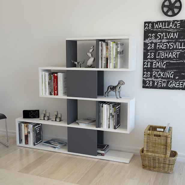 Knihovna Karlin - White, Anthracite