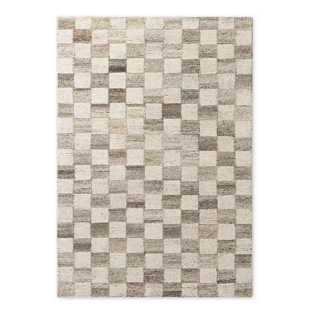 Krémový ručně tkaný vlněný koberec 120x180 cm Boho 1.0 Quadra – Vikosa
