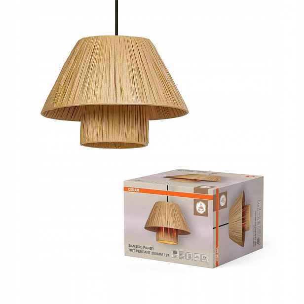 Závěsná stropní lampa E27 Dekorativní bambus Hnědá Decor Osram