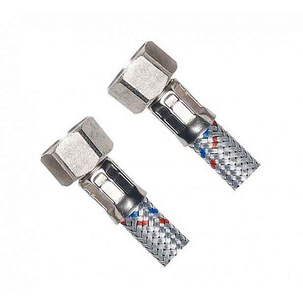 AQUALINE - Flexibilní nerezová hadice FxF 3/8"x3/8", 80cm 33108