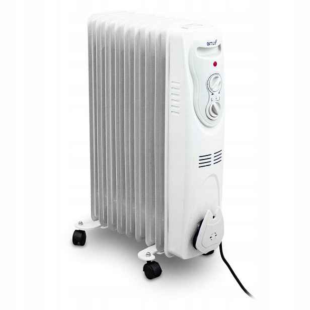 Elektrický olejový ohřívač 2000W 9 žeber XL Bílý Bituxx