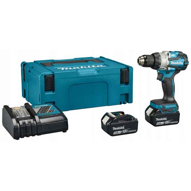 Makita Aku Šroubovák – akumulátorové napájení 18 V DHP489RTJ