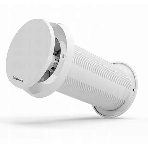 Nástěnný ventilátor Prodmax Balanceair s termostatem 100 mm 30 m3/h Filtr G4
