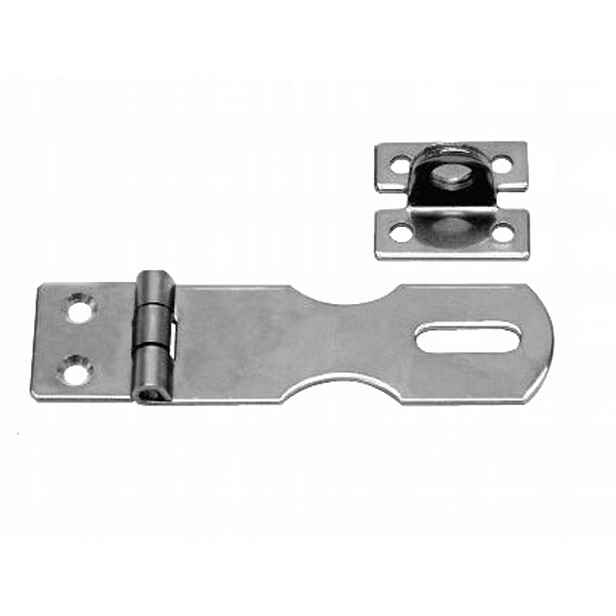 Nerezový skobel na visací zámek L=100,0 mm – 10 kusů