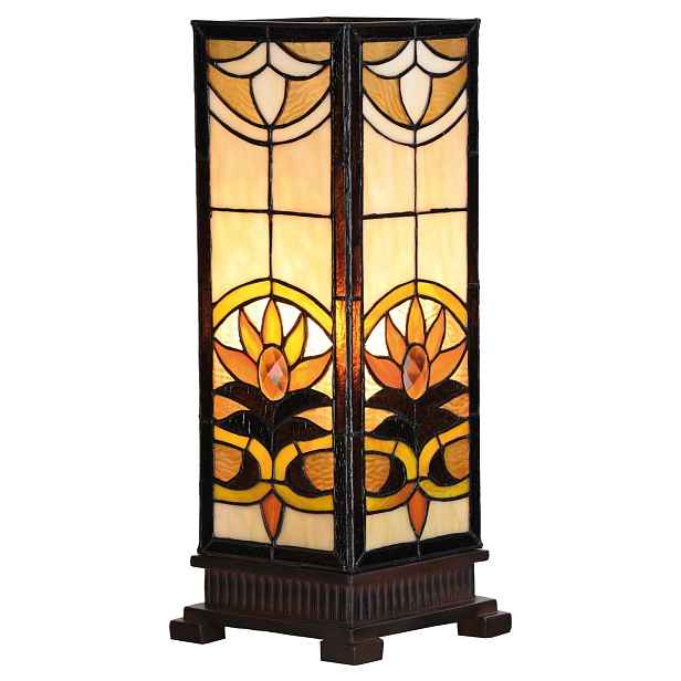 Tiffany lampa Fleur - 18*45 cm 1x E27 / Max 60W Clayre & Eef