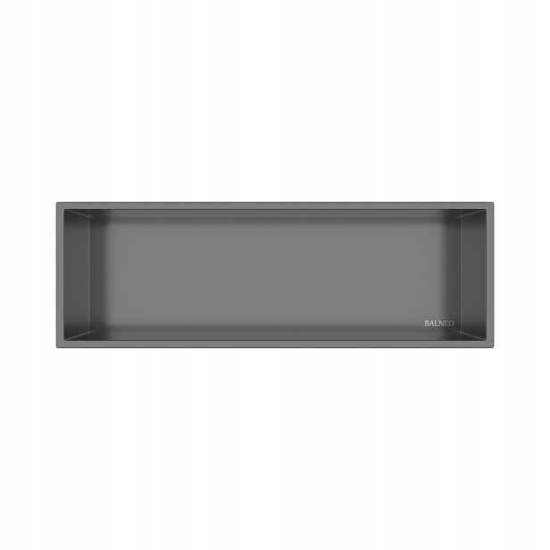 Výklenková police Wall-box One Gun Metal, 90x30x7 cm, Balneo