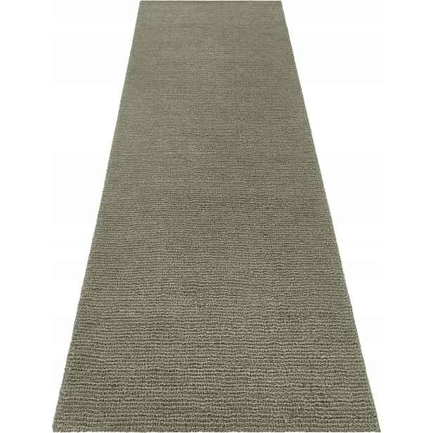 Běhoun Shaggy 80 x 250 cm, plyšové štětiny, zhnilá zeleň