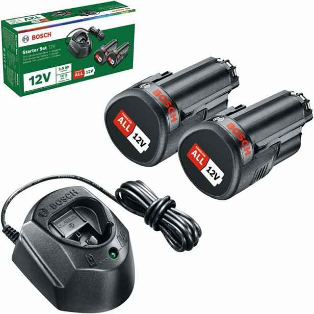 Bosch - Sada 1A nabíječky a 2x aku 12 V Li-Ion 1,5 Ah 1600A01L3E