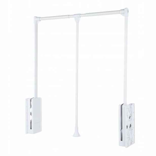 Pantograf Bílý 89-121 cm 10 kg věšák skládací tyč sklápěcí oblečení