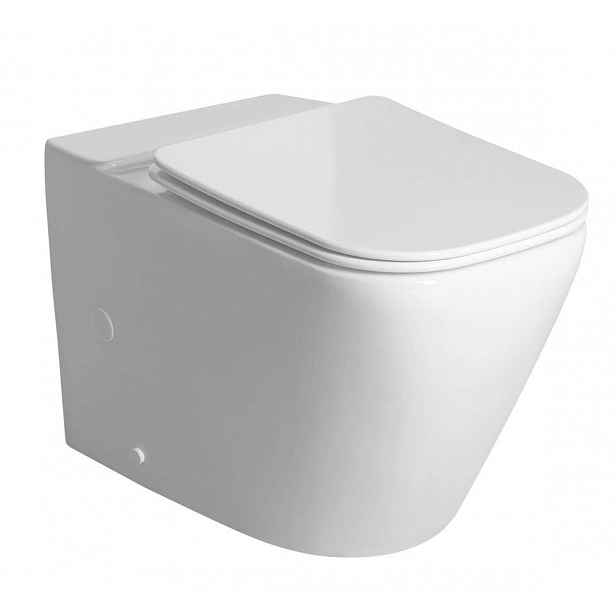 Sapho - WC kombi mísa Imala, Vortex Rimless, vario odpad, bílá PC107-111