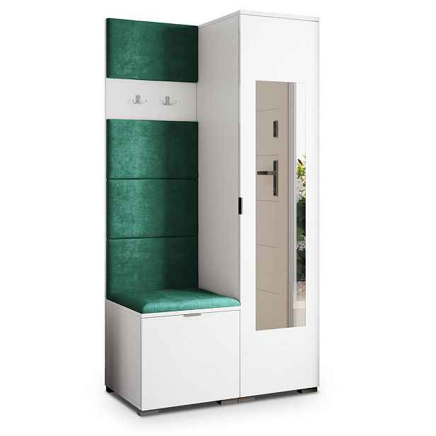 MASSENO MODERNÍ PŘEDSÍŇOVÁ SESTAVA VIRA, 95/181/51 cm, bílá