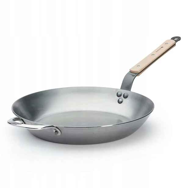 de Buyer Mineral B Bois 5710.32 pánev z uhlíkové oceli 32cm buk indukce Francie