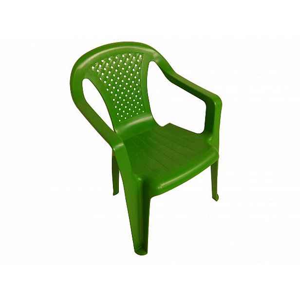 Dětská plastová židlička Bambini zelená