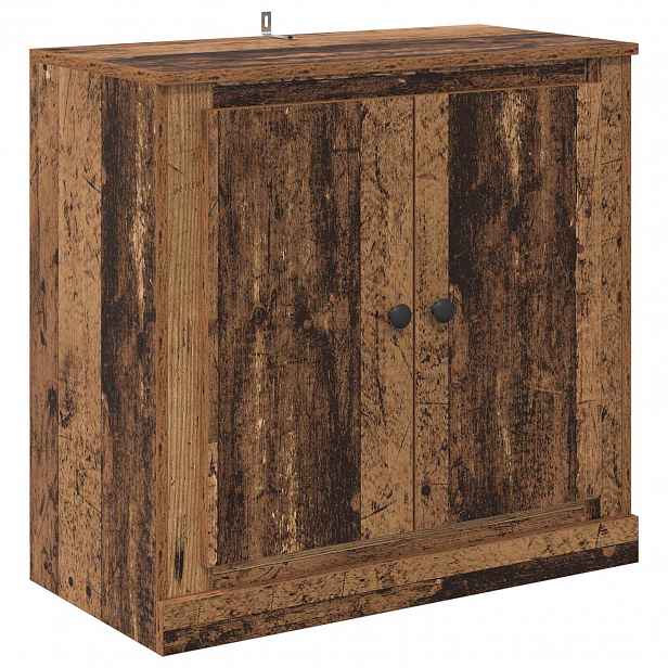 vidaXL Servírovací skříň 70 x 35,5 x 67,5 cm Staré dřevo