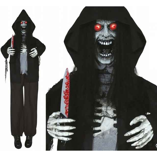 Zabijácký Zombie 180 CM Halloween Dekorace Halloweenský Zombie Dekorace