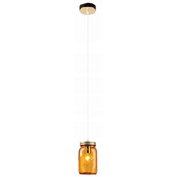 Závěsná lampa oranžová sklenice E14JARS Candellux