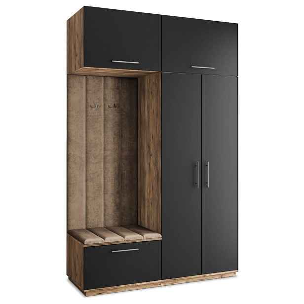 MASSENO MODERNÍ PŘEDSÍŇOVÁ SESTAVA REMA, 150/240/60 cm, dub Lefkas