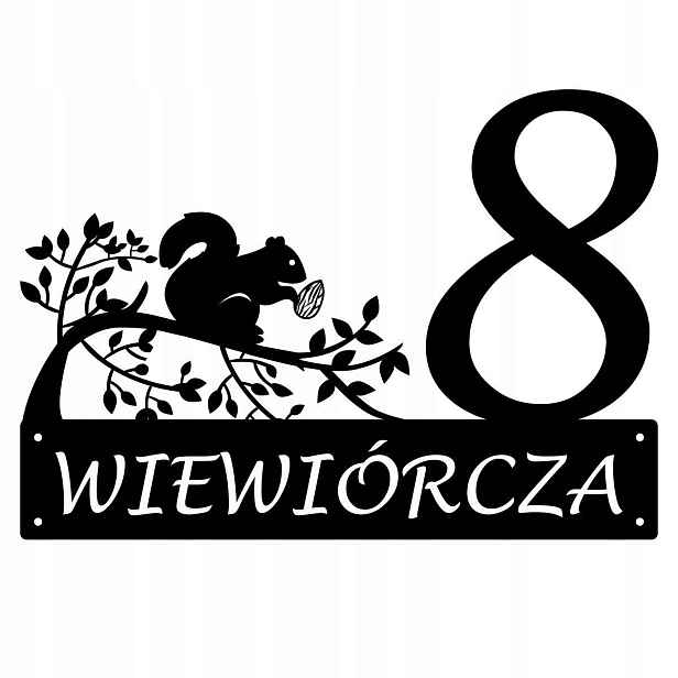 Číslo Na Dům 80cm Tabule Adresa Ocel 2MM Grafika 186