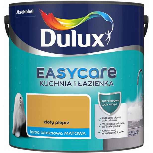 Dulux Barva Easycare Kuchyně A Koupelna 2,5 L Zlatý Pepř
