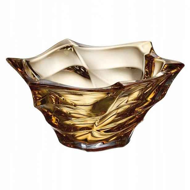 Křišťálová mísa 330 mm Flamenco Amber