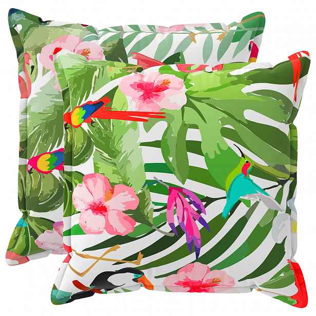 vidaXL Povlak na polštář 2 ks HOUTEN Vícebarevný 55 x 55 cm Polyester