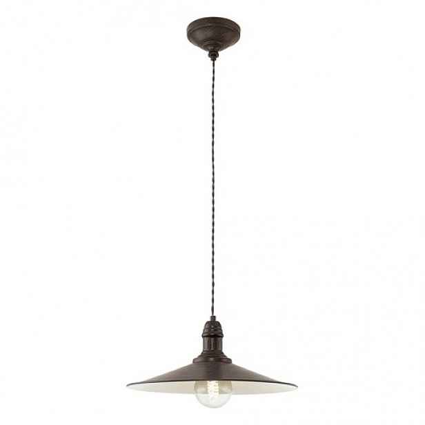 Svítidlo Eglo Stockburry 36cm E27, IP20, antik hnědá, béžová