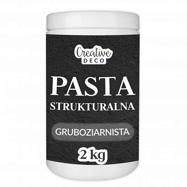 3D strukturovaná pasta černá 2 kg, hrubá hmota pro struktury a efekty