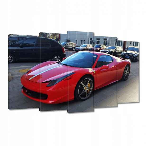Obrazy 100x60 Červené Ferrari