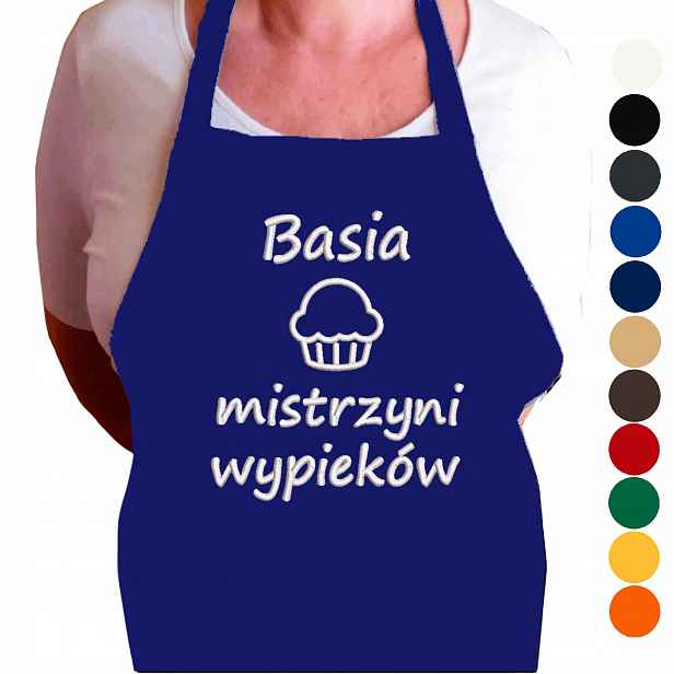 Dámská Kuchyňská Zástěra S Vtipným Potiskem A Výšivkou, Jméno
