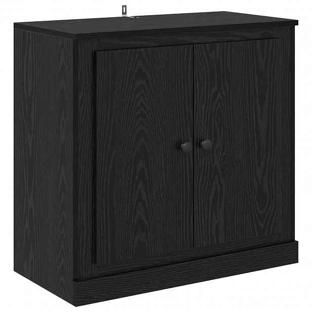 vidaXL Servírovací skříň 70 x 35,5 x 67,5 cm Černý dub