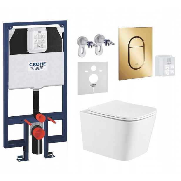 7v1 Wc Set, Stelaz Grohe Slim Wc Mísa Imprese Tornado, Tlačítko