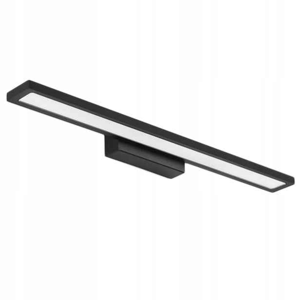 Koupelnová Nástěnná Lampa Černá Led Nad Zrcadlo 60 CM Černá Toolight